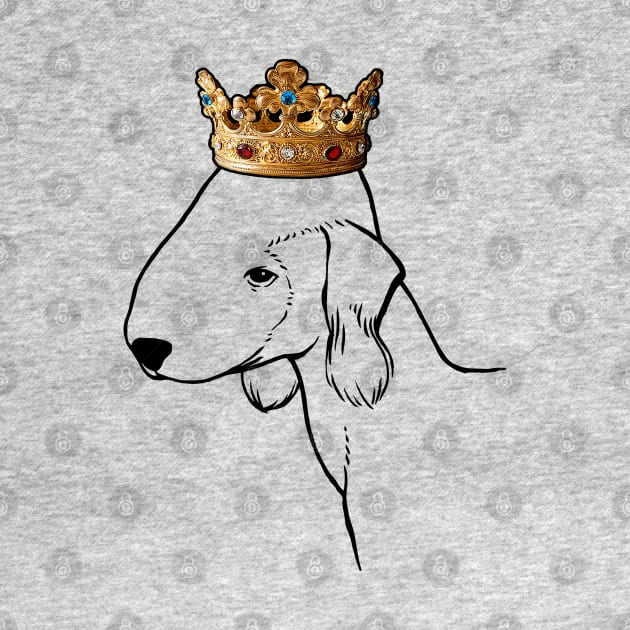 Bedlington Terrier Dog King Queen Wearing Crown by millersye